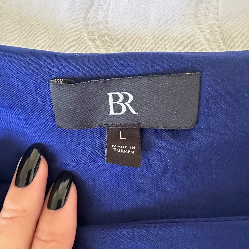 Banana Republic Royal Blue Emery Satin Top - Picture 4 of 4